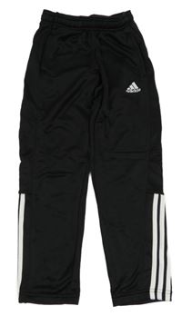 Černo-bílé sportovní tepláky Adidas