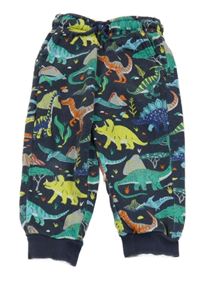 Tmavomodré tepláky s dinosaury Nutmeg