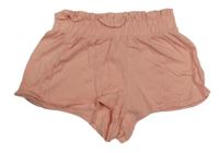 Broskvové paper bag kraťasy KIABI