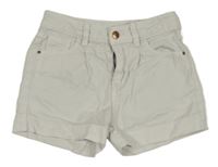 Bílo/světlešedé riflové kraťasy MANOR