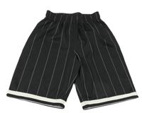 Černo-bílé pruhované sportovní kraťasy George