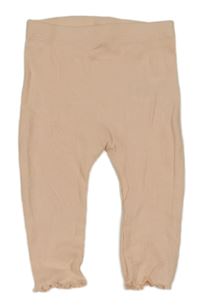 Světlebroskvové žebrované turecké tepláky Matalan