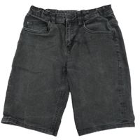 Tmavošedé slim riflové kraťasy C&A