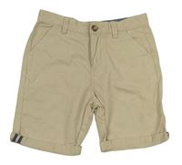 Béžové plátěné chino kraťasy Denim Co.