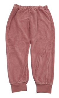 Starorůžové sametové tepláky George