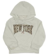 Bílá mikina s nápisem a kapucí Shein