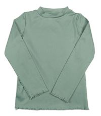 Zelené žebrované triko Y.F.K.