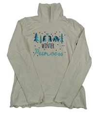 Béžový rolák s tučňáky a stromky Lupilu