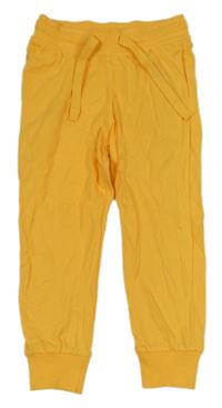 Hořčicové lehké tepláky H&M