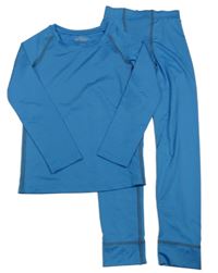 2Set - Modré thermo triko + kalhoty Crane