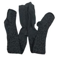 Antracitové vzorované punčocháče Primark