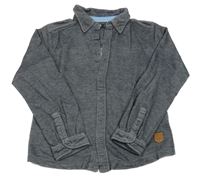 Tmavomodrá melírovaná košile