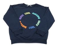 Tmavomodrá mikina s nápisem M&S