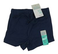 Nové - Tmavomodré bavlněné kraťasy Primark