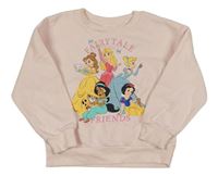 Světlerůžová mikina s Disney princeznami Primark