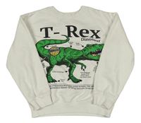 Bílá mikina s dinosaurem H&M