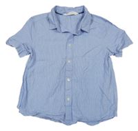 Modro-bílá pruhovaná košile s puntíky H&M