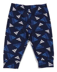 Tmavomodré sportovní tepláky Adidas