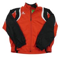 Červeno-černá šusťáková sportovní funkční bunda s logem erima