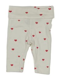 Bílé tepláky se srdíčky H&M