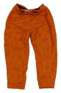 Oranžové tepláky se zvířátky John Lewis