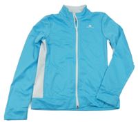 Modro-bílá sportovní funkční mikina s logem Domyos