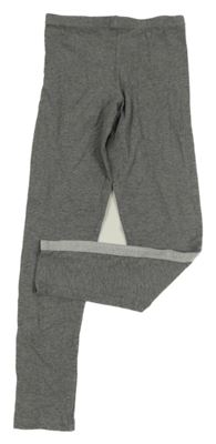 Šedé legíny s pruhem 