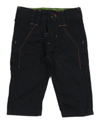 Černé plátěné chino kalhoty OshKosh