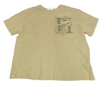 Smetanové tričko s potiskem - Harry Potter H&M