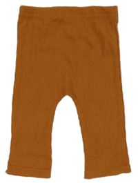 Hnědé žebrované legíny TU