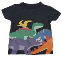 Černo-barevné tričko s dinosaury Next