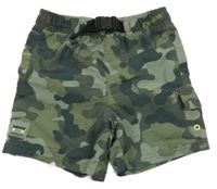 Khaki army šusťákové kraťasy Primark