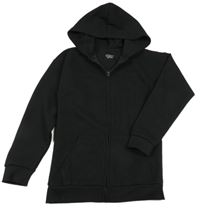 Černá vzorovaná propínací mikina s kapucí Primark