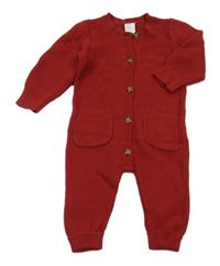 Vínový pletený overal H&M