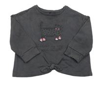 Antracitová mikina s gepardem George