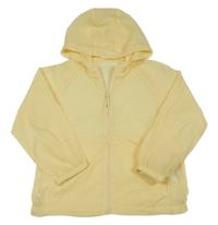Světležlutá lehká jarní bunda s kapucí 