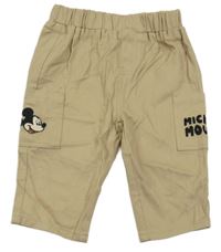 Béžové plátěné kalhoty s Mickeym Primark