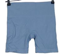 Dámské světlemodré žebrované elastické kraťasy Primark 