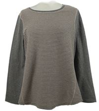 Dámské šedo-růžové pruhované triko M&S