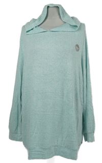 Nové - Dámský světlemodrý lehký svetr s kapucí George 