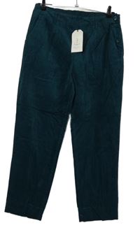 Nové - Dámské petrolejové sametovo/riflové crop kalhoty Seasalt 