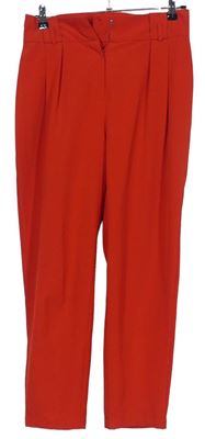 Dámské červené paperbag kalhoty Primark 