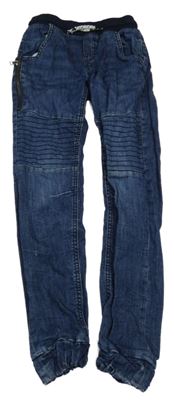 Tmavomodré cuff rifle s úpletový pasem Chapter young