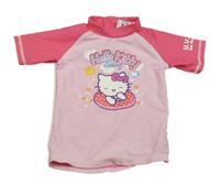 Růžové UV tričko s Hello Kitty 