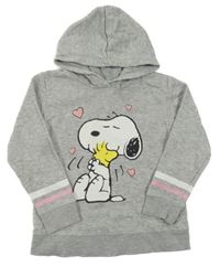 Šedá melírovaná mikina se Snoopym H&M