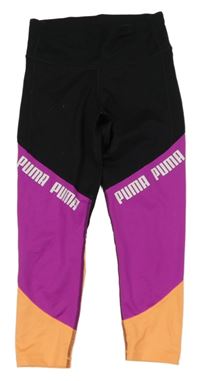 Čeno-barevné sportovní legíny Puma