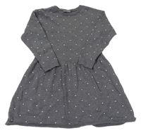 Šedé svetrové šaty s perličkami LCW