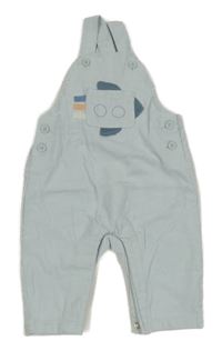 Modré žebrované laclové kalhoty Mothercare