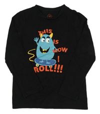 Černé triko s příšerkou 