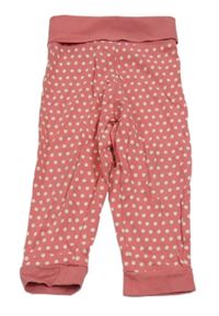 Růžové puntíkaté lehké tepláky TCM